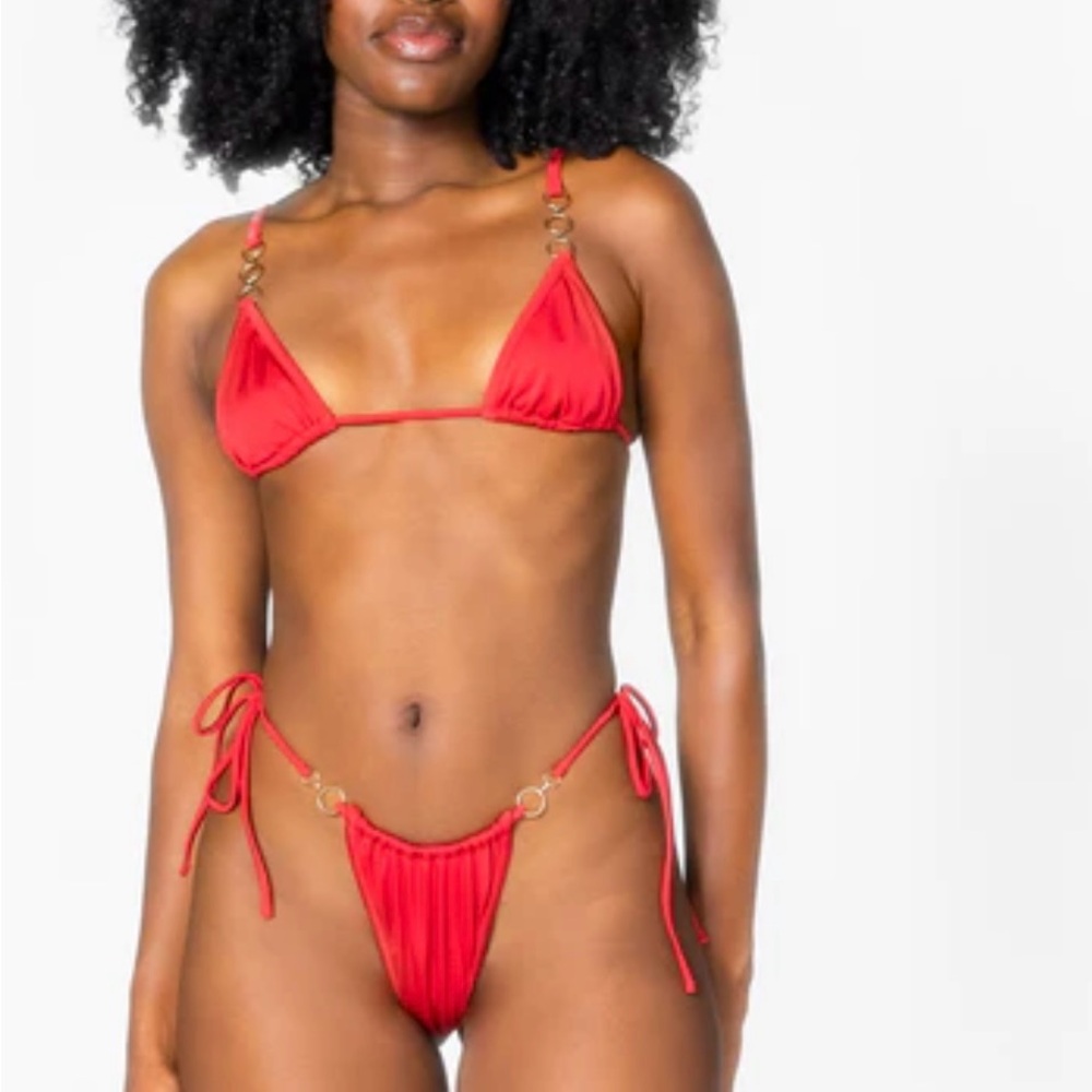 Vibrant Red Bikini Set